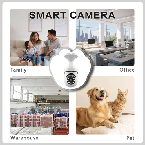Vista 2 de Cámara de seguridad con bombilla WiFi I 2K