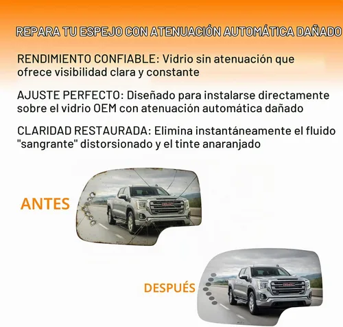 Vista 6 de Burco 4017S Redi Cut repuesto de vidrio de ventana del lado del conductor con señal para Chevy Silverado 2003-2007, GMC Sierra, Chevy Avalanche