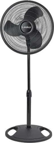 Vista 11 de Lasko 1646 - Ventilador de pedestal oscilante y ajustable con temporizador y control remoto para uso en interiores, dormitorio, sala de estar, Blanco