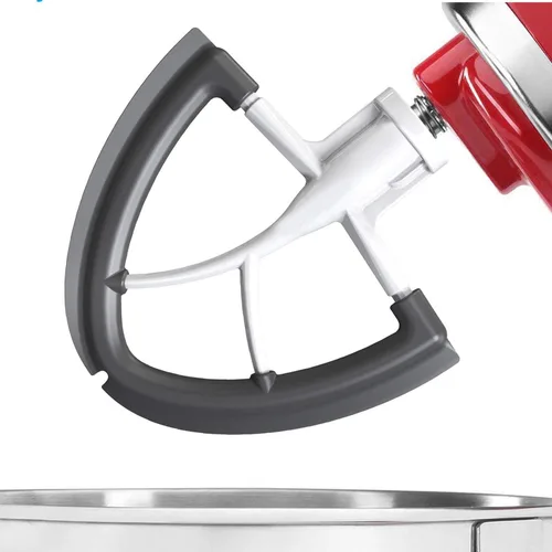 Vista 9 de Batidor de borde flexible para batidora KitchenAid, 4.5-5 cuartos de galón para accesorios de mezclador KitchenAid, se adapta a cabezal inclinable