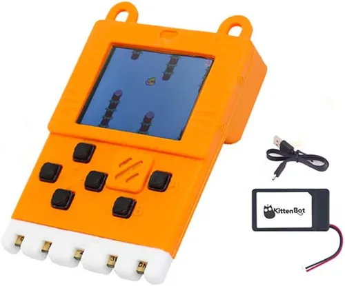 Vista 8 de Kittenbot Meowbit - Consola codificable de videojuegos retro de tamaño de tarjeta para Microsoft Makecode Arcade y Python compatible con micro:bit