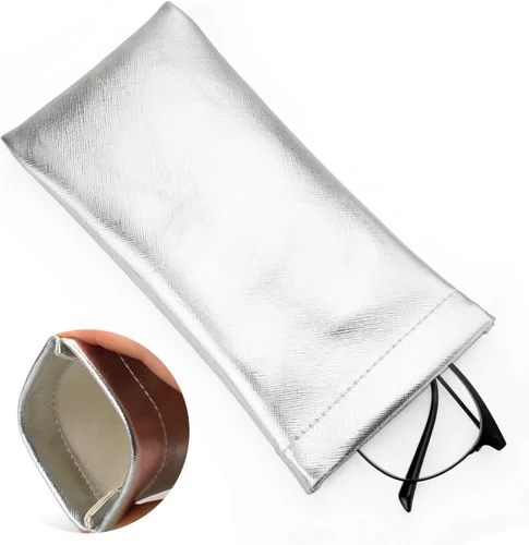 Vista 3 de Vemiss Paquete de 3 fundas para lentes, bolsa suave y portátil para lentes de sol