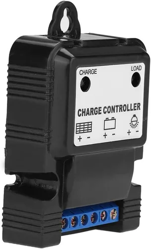 Vista 8 de Nikou Controlador de carga solar, 6V/12V 3A controlador solar PWM, controladores de panel solar con indicador LED, regulador inteligente de energía