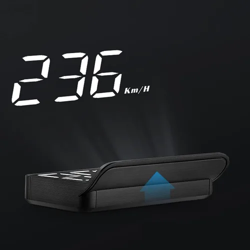 Vista 7 de Obdii Hud, velocímetro de coche, Obd2 Hud proyector de parabrisas multifunción medidor de alarma fatiga recordatorio de conducción