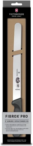 Vista 2 de Victorinox Fibrox Pro - Cuchillo para cortar (10 pulgadas) con punta redonda y mango negro
