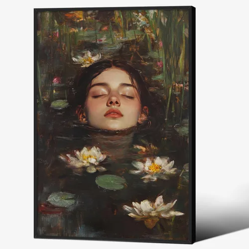 Vista 29 de Haitunone Arte de pared de mujer india paquistaní tradicional, póster de pintura floral feminista estilo mogol, impresiones en lienzo para sala