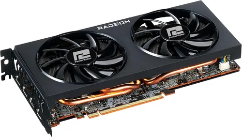 Vista 3 de PowerColor Fighter AMD Radeon RX 6700 XT - Tarjeta gráfica para juegos con memoria GDDR6 de 12 GB, alimentada por AMD RDNA 2, Raytracing, PCI