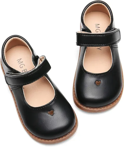 Vista 4 de DADAWEN Zapatos clásicos Mary Jane para niña, zapatos de uniforme escolar, zapatos de vestir, zapatos de fiesta y boda