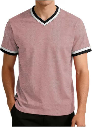 Vista 17 de Lightweight Workout Shirts for Men Summer Mesh V Neck Running Athletic T-Shirts Short Sleeve Breathable Gym Tops