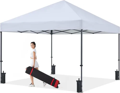 Vista 32 de COOSHADE - Tienda de campaña duradera y fácil de desplegar con bolsa enrollable, 8 x 8 pulgadas, gris