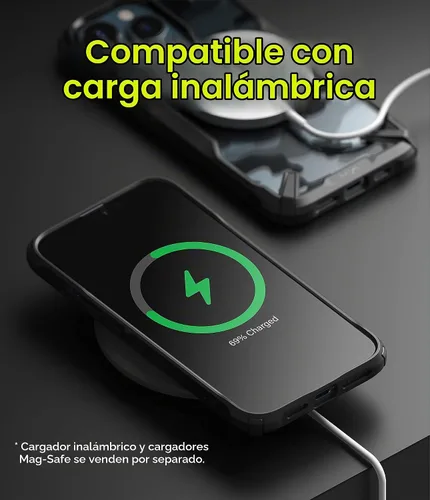 Vista 7 de Ringke - Funda para iPhone 13 Pro Max [Fusion-X Camo Negro]