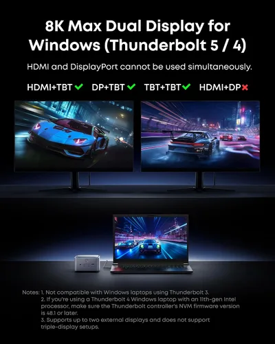 Vista 5 de Anker Estación de acoplamiento Prime TB5, base Thunderbolt 5 14 en 1