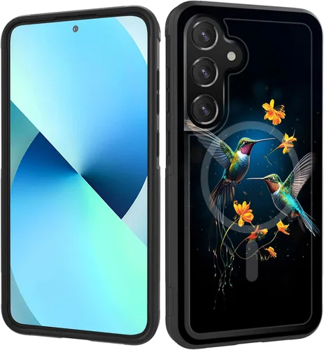Vista 16 de Funda magnética para Galaxy A16 5G, [compatible con MagSafe] [protección contra caídas de grado militar] Funda resistente a prueba de golpes