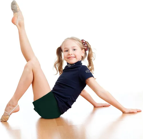 Vista 4 de Boyiee Paquete de 8 pantalones cortos de baile para niñas, pantalones cortos de ciclismo para danza, gimnasia, yoga, seguridad activa debajo