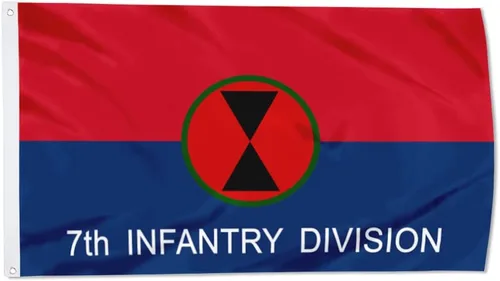 Vista 23 de Fyon Bandera militar de la 34ª división de infantería del ejército de 3 x 5 pies con 2 ojales de latón