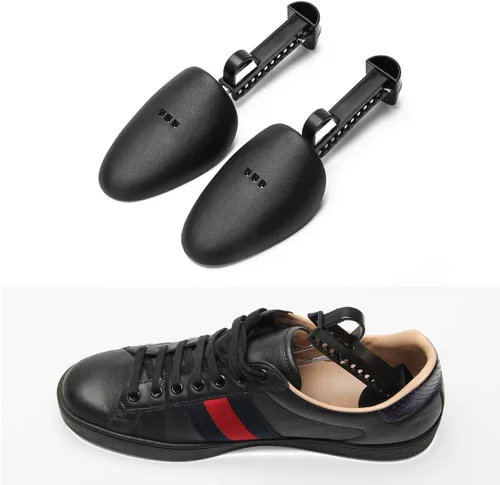 Vista 5 de AHIER Árboles de zapatos para hombres, 5 pares (10 unidades) árbol de plástico para tenis, zapatos ajustables para hombres, zapatos para zapatos
