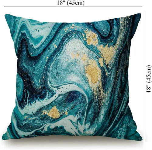 Vista 28 de Solekla Funda de almohada cuadrada de lino y algodón con flores blancas y negras, funda de cojín decorativa para sofá de 18 x 18 pulgadas Sl157