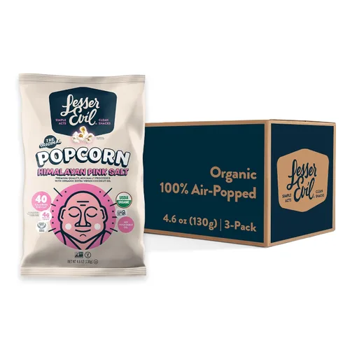 Vista 18 de LesserEvil Palomitas de maíz orgánicas "Avocado-licious", exclusivo de Amazon, calidad premium, mínimamente procesado, sin aceite vegetal, 4.6