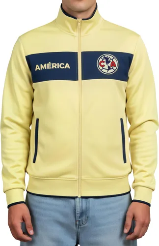 Vista 13 de Icon Sports Chaqueta deportiva de fútbol con licencia oficial de Club America, unisex para adultos