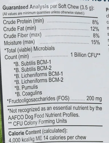 Vista 4 de Probióticos Proflora para perros: salud intestinal completa y apoyo inmunológico. Probióticos digestivos de múltiples cepas fáciles de usar.