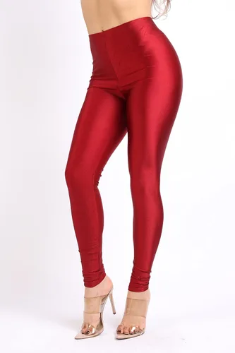 Vista 4 de TOO HOT FASHIONS Leggings elásticos para mujer, elásticos, ajustados, brillantes, de neón, activos, yoga, pilates, club, fiesta, tiro alto