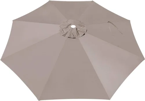 Vista 4 de BenefitUSA Cubierta de toldo de repuesto para sombrilla de patio voladizo de 10 pies (beige)