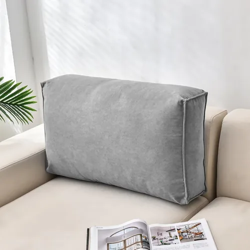 Vista 7 de Almohada de lectura rectangular Cojín de apoyo para la espalda, almohada de cabecero, cojín de respaldo suave, cojín de respaldo suave, almohada
