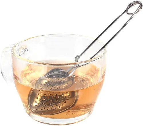 Vista 6 de Infusor de té mejorado, bola de té de malla de acero inoxidable, colador de té de bola con mango para té de hojas sueltas y especias de mulling