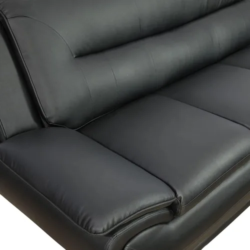 Vista 4 de Moderno juego de muebles de sala de estar, juego de sofá de cuero para sala de estar, sofá de cuero para la oficina