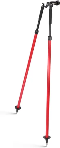 Vista 15 de Trípode Bípode de Liberación con Pulgar para Topografía, Trípode Bípode de Aluminio para Postes Prismáticos o Postes GPS de Estación Total GPS GNSS