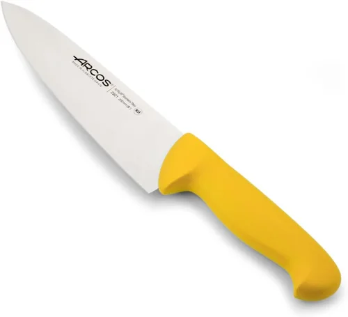 Vista 7 de Arcos Cuchillo de chef serie 2900 – Hoja de acero inoxidable de nitro, mango negro de polipropileno, plata, sistema de identificación