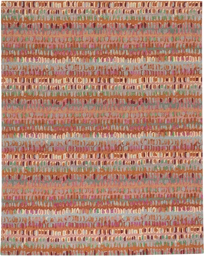 Vista 33 de Dash & Albert Paint Chip Hand Micro Hooked Wool Rug, 2' X 3', Bark Abstract