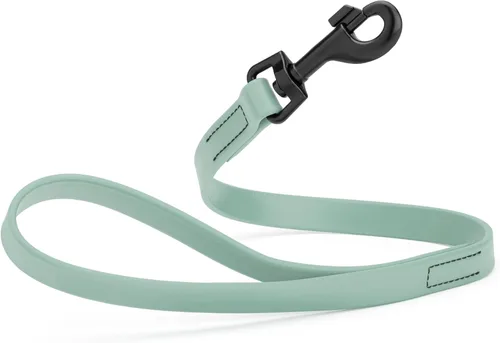 Vista 17 de Dogline Biothane - Correa impermeable para perro, tejido de nailon con revestimiento fuerte, con herrajes negros, a prueba de olores, fácil