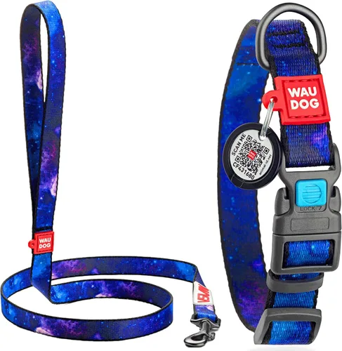 Vista 17 de WAUDOG Collar de nailon para perros – Collar ajustable para perros grandes, pequeños y medianos – Collares de cachorros para perros de razas grandes