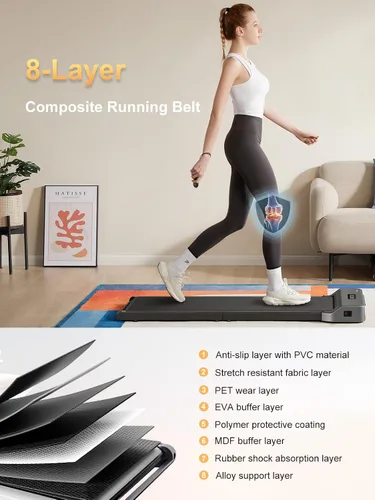 Vista 6 de WalkingPad Caminadora plegable Z1, compacta para un fácil almacenamiento Gray