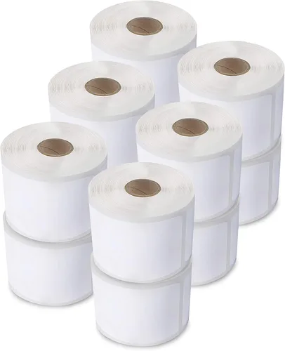 Vista 8 de enKo (6 rollos/6000 etiquetas) Código de barras multiusos compatible con Dymo 30334 (1-1/4 pulgadas x 2-1/4 pulgadas)
