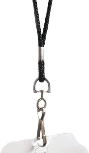 Vista 8 de 120 cordones negros premium al por mayor, cordón redondo de 36 pulgadas con gancho giratorio en J para placa de identificación, VIP, escuela, niños