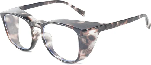 Vista 21 de Gafas protectoras de seguridad, lentes claros a prueba de empañamiento/rayones, para hombre, marco transparente