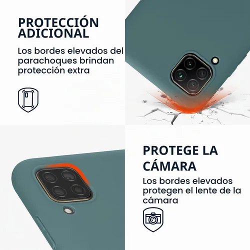 Vista 3 de kwmobile Funda compatible con Huawei P40 Lite - Funda protectora de silicona TPU suave y delgada - Arctic Night