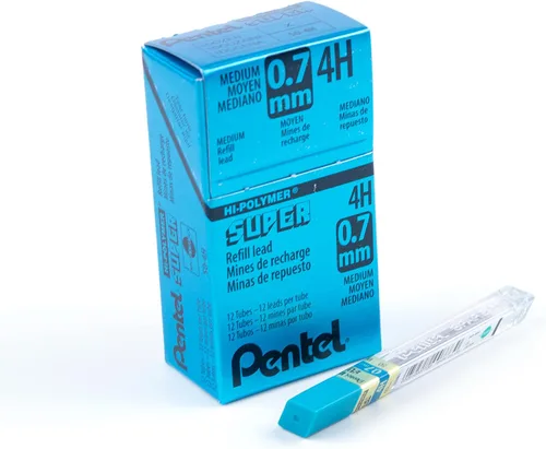 Vista 13 de Pentel Super Hi-Polymer repuesto de mina, 3/100 pulgadas, Gris