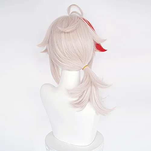 Vista 3 de Alacos Anime Múltiples Roles Pelucas de Cosplay Resistente al Calor Peluca de Fiesta de Halloween + Gorra Gratis (Kazuha)