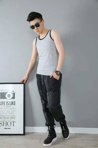 Vista 6 de Carpeta de pecho de algodón fuerte Elatic Band Tank Top Shapewear para tomboy trans lesbianas