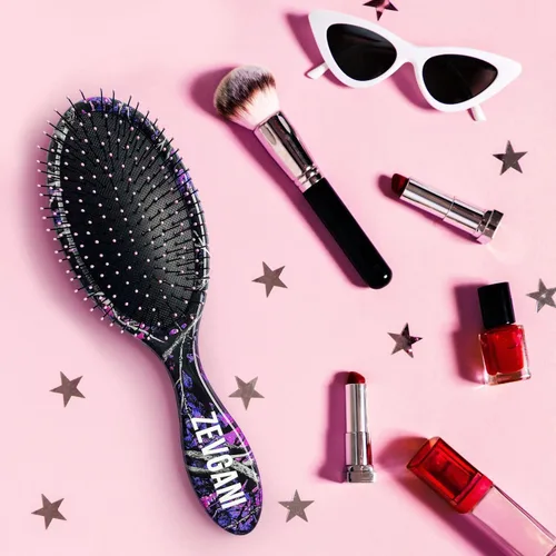Vista 7 de ZEVGANI MuddyGirl - Cepillo desenredante de cerdas ultrasuaves para mujeres y niños, cepillo desenredante para cabello grueso, rizado, fino, largo