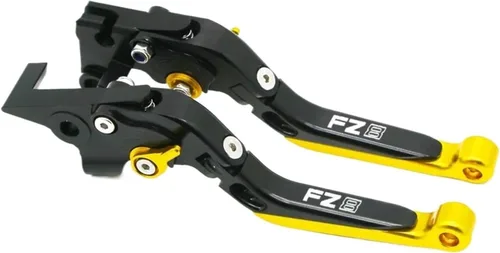 Vista 16 de Motorcycle Acessories Adjustable Extendable Folding Brake Clutch Levers Handle Compatible with Yamaha FZ8 FZ-8 2011 2012 2013 2014 2015-2020(A)