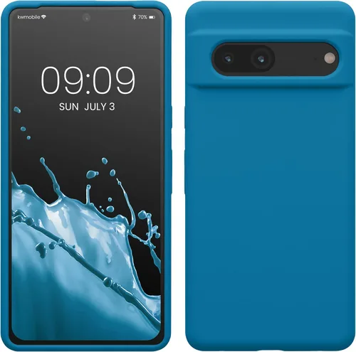 Vista 93 de kwmobile Funda compatible con Google Pixel 7 - Funda de silicona TPU con acabado suave - Piedra antigua
