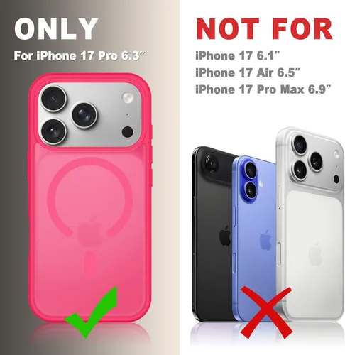 Vista 99 de Funda para Google Pixel 10 Pro XL, cubierta magnética mate, color negro Fit for MagSafe, Screen Protector included, Shockproof Military Grade