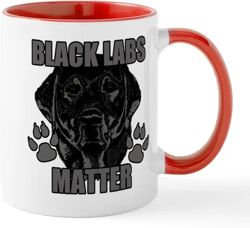 Vista 32 de CafePress Black Lab Mug Taza de café de cerámica de 11 oz (11.0 fl oz)