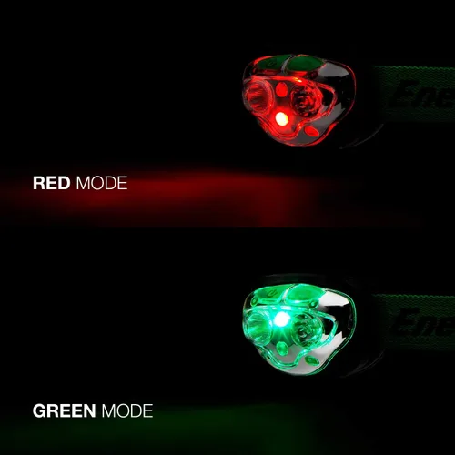 Vista 5 de Energizer Vision Linterna Frontal LED Recargable, Linterna Frontal LED Brillante Resistente al Agua para Exteriores, Equipo de Campamento y Verde