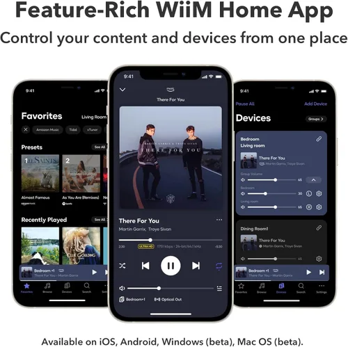 Vista 4 de WiiM Pro AirPlay 2 Receptor, Google Cast Audio, Transmisor Multisala WiFi, Compatible con Alexa, Siri y Google Assistant, Transmite Audio de Alta