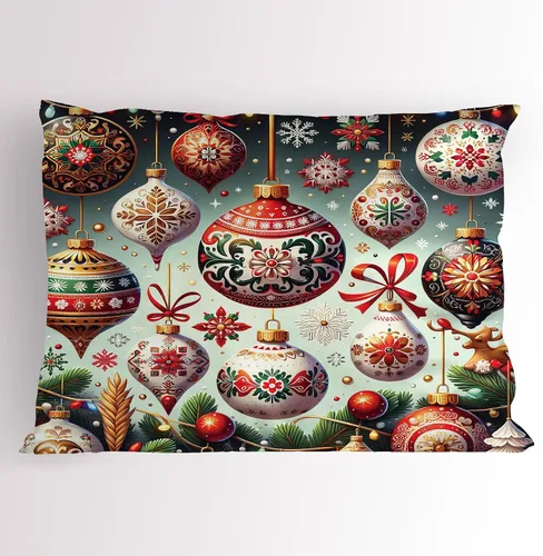 Vista 43 de Lunarable Juego de 2 fundas para almohada de otoño, tema vintage otoñal con estilo granja, ilustración de flores silvestres, artículo de cama